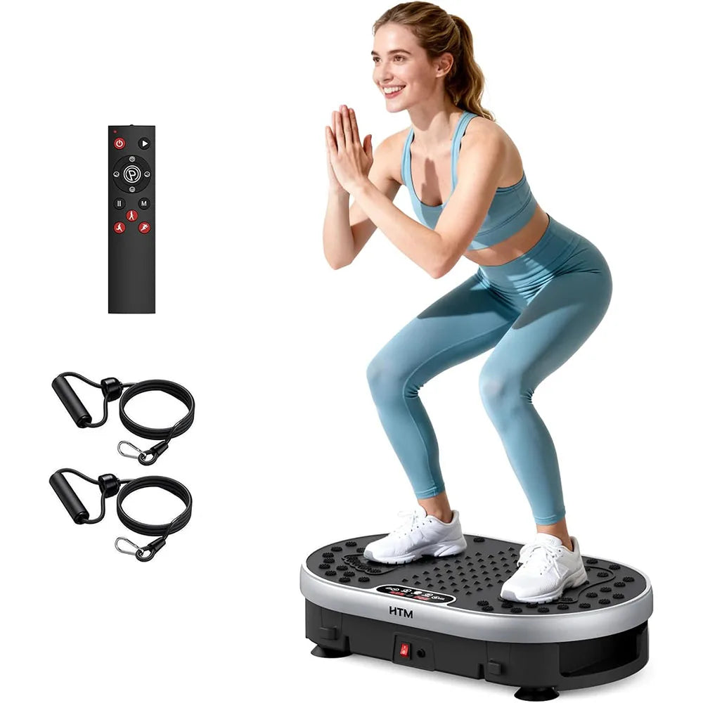 Vibration Plate Exercise Machine 120 Speed Levels 9 Preset Programs Home Fitness Equipment Weight Loss Fat Burning Muscle Toning