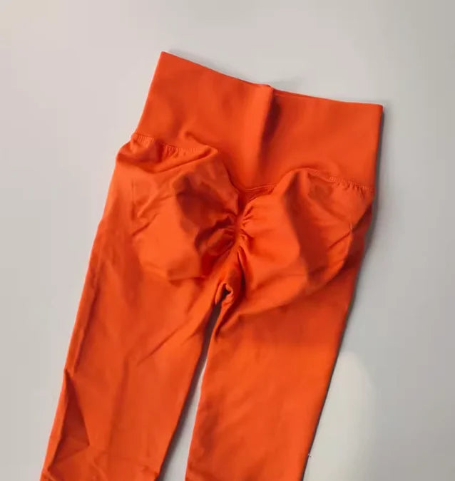 Seamless High Waisted Leggings Sport Through Yoga Hip Lifting Gym Running Quick Dry Pants Scrunch Butt Pants