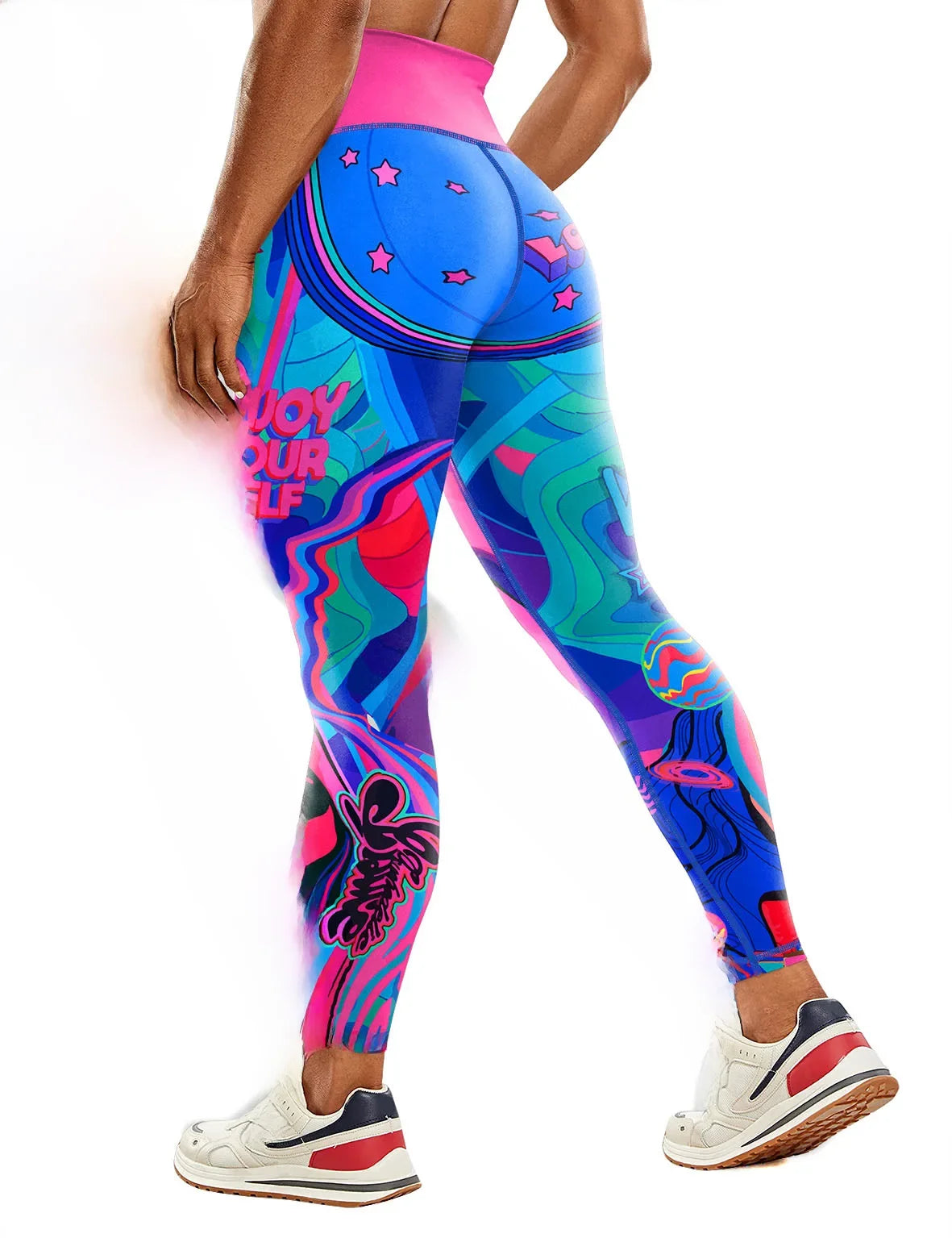 Uniqueprinting High Elasticity Leggings For Outdoor Sports Fitness Running Cycling Yoga New Cross-border Style