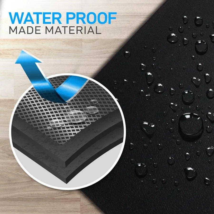 Premium Portable Fitness Exercise Mat 36 x 72 NonSlip Gym Training Equipment Floor Protection for Yoga Workout Jump Rope Ideal