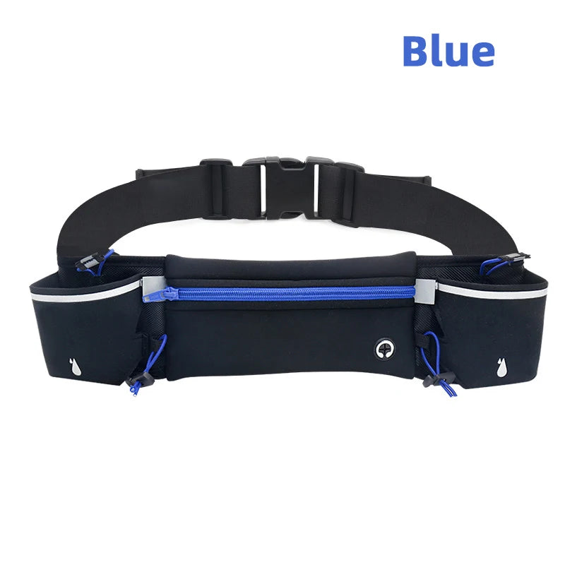 Marathon Trail Running Waist Pack For Phone Water Bottle Sports Fanny Pack Fitness Dual Pocket Running Belt Waist Bag Men Women
