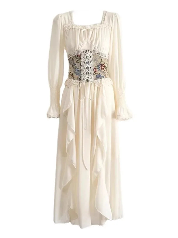 Women Elegant Casual Party Dress  Summer New Fashion Vintage Chic Sweet Bandage Birthday Robe Female Prom Dresses Vestidos