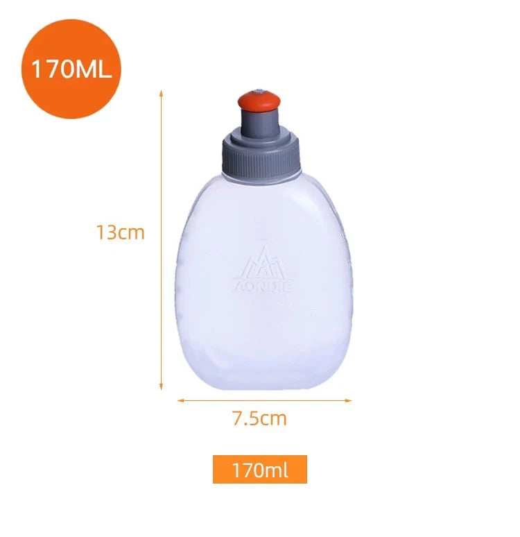 AONIJIE 170ML 250ML Water Bottle Flask Storage Container BPA Free For Running Hydration Belt Backpack Waist Bag Vest Camping