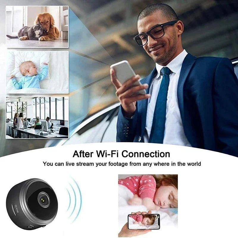 A9 WiFi Mini Camera Wireless Video Recorder Security Protection Camera Smart Home Monitoring Camera For Infants And Pets - FitHealthHavenFitHealthHavenFitHealthHaven200000891:200004524BlackBlackA9 WiFi Mini Camera Wireless Video Recorder Security Protection Camera Smart Home Monitoring Camera For Infants And Pets