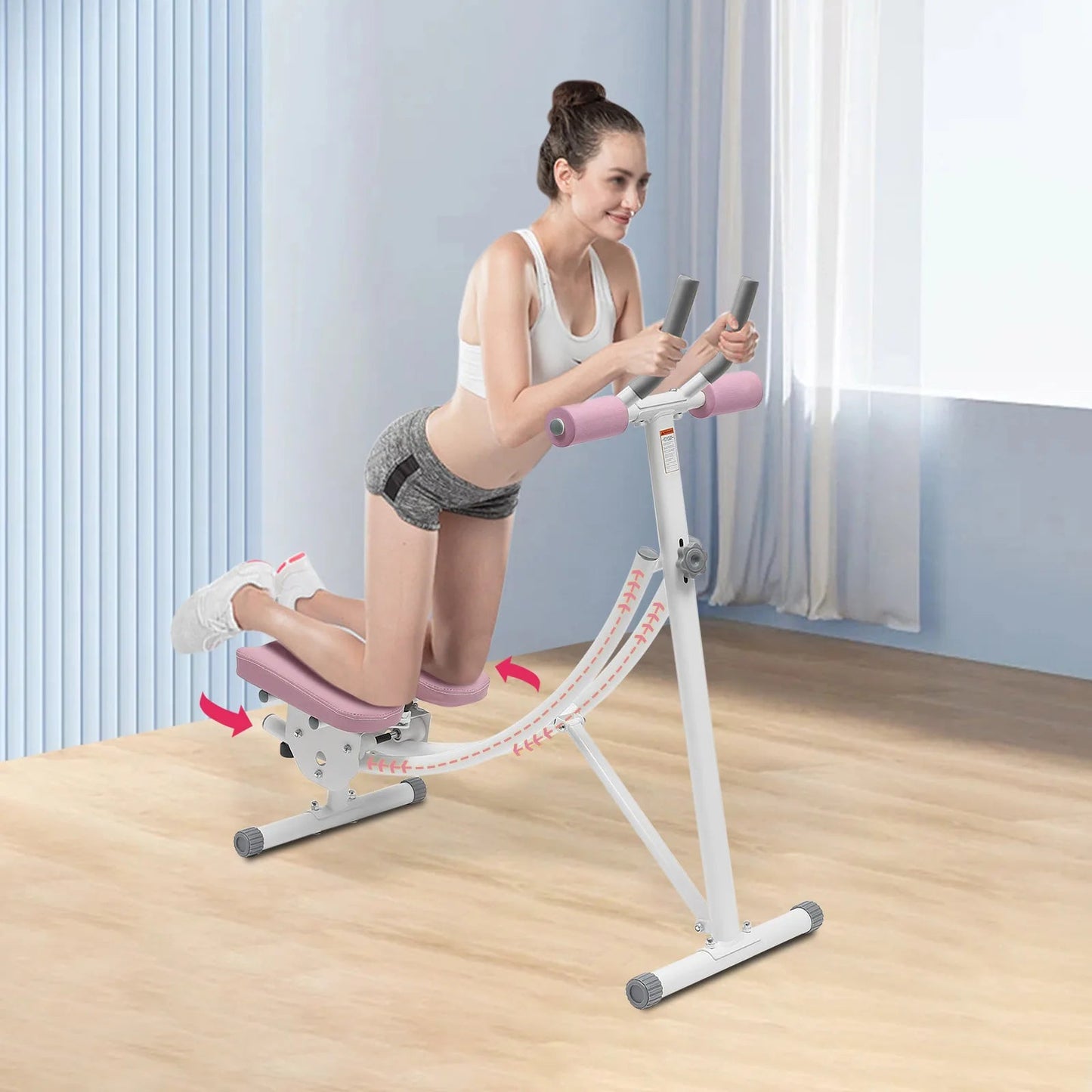 Ab Machine, 150kg/330lbs Weight Capacity, Foldable, Core & Abdominal Exercise Fitness Equipment for Home Gym - FitHealthHavenFitHealthHavenFitHealthHaven14:1052Pink;200007763:201336106PinkUnited StatesAb Machine, 150kg/330lbs Weight Capacity, Foldable, Core & Abdominal Exercise Fitness Equipment for Home Gym