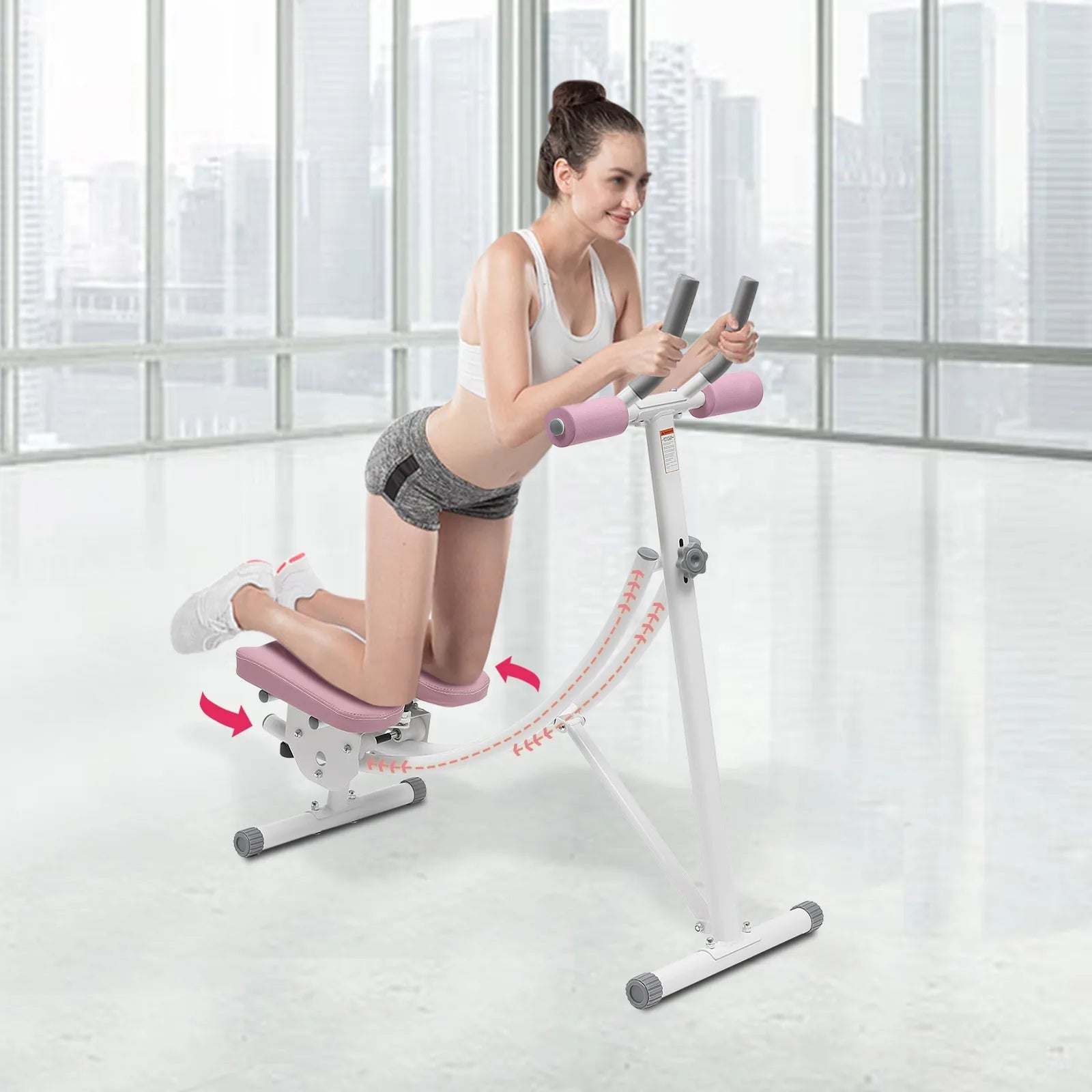 Ab Machine, 150kg/330lbs Weight Capacity, Foldable, Core & Abdominal Exercise Fitness Equipment for Home Gym - FitHealthHavenFitHealthHavenFitHealthHaven14:1052Pink;200007763:201336106PinkUnited StatesAb Machine, 150kg/330lbs Weight Capacity, Foldable, Core & Abdominal Exercise Fitness Equipment for Home Gym