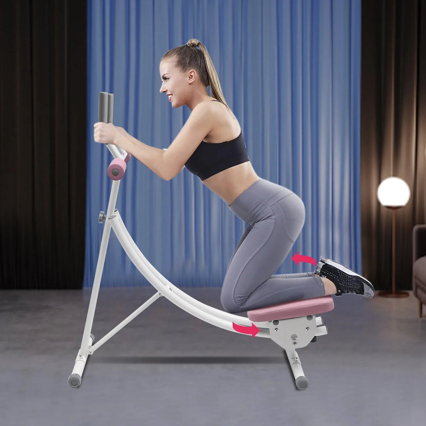 Ab Machine, 150kg/330lbs Weight Capacity, Foldable, Core & Abdominal Exercise Fitness Equipment for Home Gym - FitHealthHavenFitHealthHavenFitHealthHaven14:1052Pink;200007763:201336106PinkUnited StatesAb Machine, 150kg/330lbs Weight Capacity, Foldable, Core & Abdominal Exercise Fitness Equipment for Home Gym