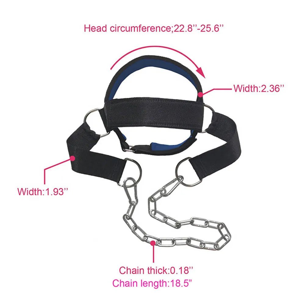 Adjustable Neck Power Training Strap Head Harness for Body Strength Exercise Weight Bearing Cap for Gym Fitness Training - FitHealthHavenFitHealthHavenFitHealthHaven14:200006151Blue-No ChainBlue-No ChainAdjustable Neck Power Training Strap Head Harness for Body Strength Exercise Weight Bearing Cap for Gym Fitness Training