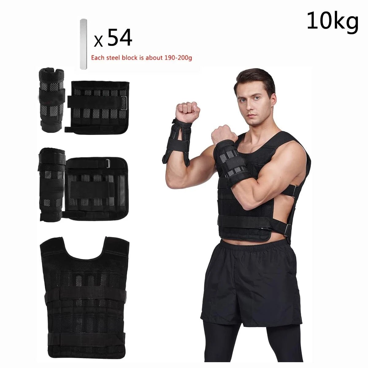Adjustable Weight Vest, Ankle Weights With Weights, Wrist Weights, Gym Running Weights Strength Training Equipment Fitness Tools - FitHealthHavenFitHealthHavenFitHealthHaven14:9410kg Suit;200007763:20133610110kg SuitGERMANYAdjustable Weight Vest, Ankle Weights With Weights, Wrist Weights, Gym Running Weights Strength Training Equipment Fitness Tools