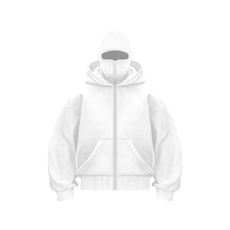 Adult Zipper Hooded Sweatshirt Soft Fleece Jacket With Hoodie Mask Men Women Windbreaker Casual Outwear Loose Sports Coat Tops - FitHealthHavenFitHealthHavenFitHealthHaven14:350850W;5:4182WXXLAdult Zipper Hooded Sweatshirt Soft Fleece Jacket With Hoodie Mask Men Women Windbreaker Casual Outwear Loose Sports Coat Tops