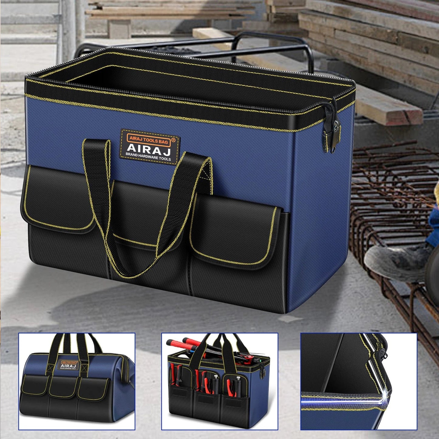 AIRAJ Multifunctional Tool Bags 1680D Oxford Cloth Electrician Bags Waterproof and Wear-Resistant High Capacity Storage Bags - FitHealthHavenFitHealthHavenFitHealthHaven14:86536143614AIRAJ Multifunctional Tool Bags 1680D Oxford Cloth Electrician Bags Waterproof and Wear-Resistant High Capacity Storage Bags