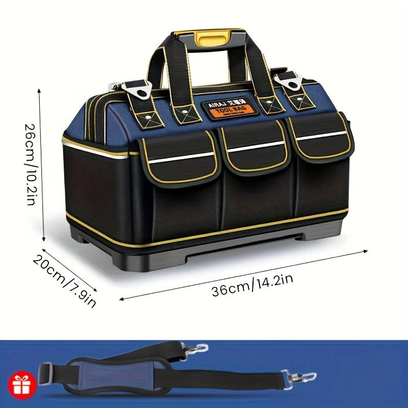 AIRAJ Multifunctional Tool Bags 1680D Oxford Cloth Electrician Bags Waterproof and Wear-Resistant High Capacity Storage Bags - FitHealthHavenFitHealthHavenFitHealthHaven14:20130264833153315AIRAJ Multifunctional Tool Bags 1680D Oxford Cloth Electrician Bags Waterproof and Wear-Resistant High Capacity Storage Bags