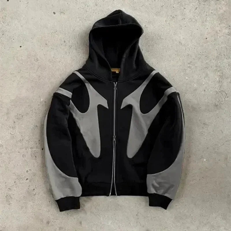 American Retro Letter Printed Devil Pattern Hoodie Y2k Harajuku Casual Couple Zipper Hoodies Sweatshirt Fashion men's Clothing - FitHealthHavenFitHealthHavenFitHealthHaven14:193;5:4182blackXXLAmerican Retro Letter Printed Devil Pattern Hoodie Y2k Harajuku Casual Couple Zipper Hoodies Sweatshirt Fashion men's Clothing