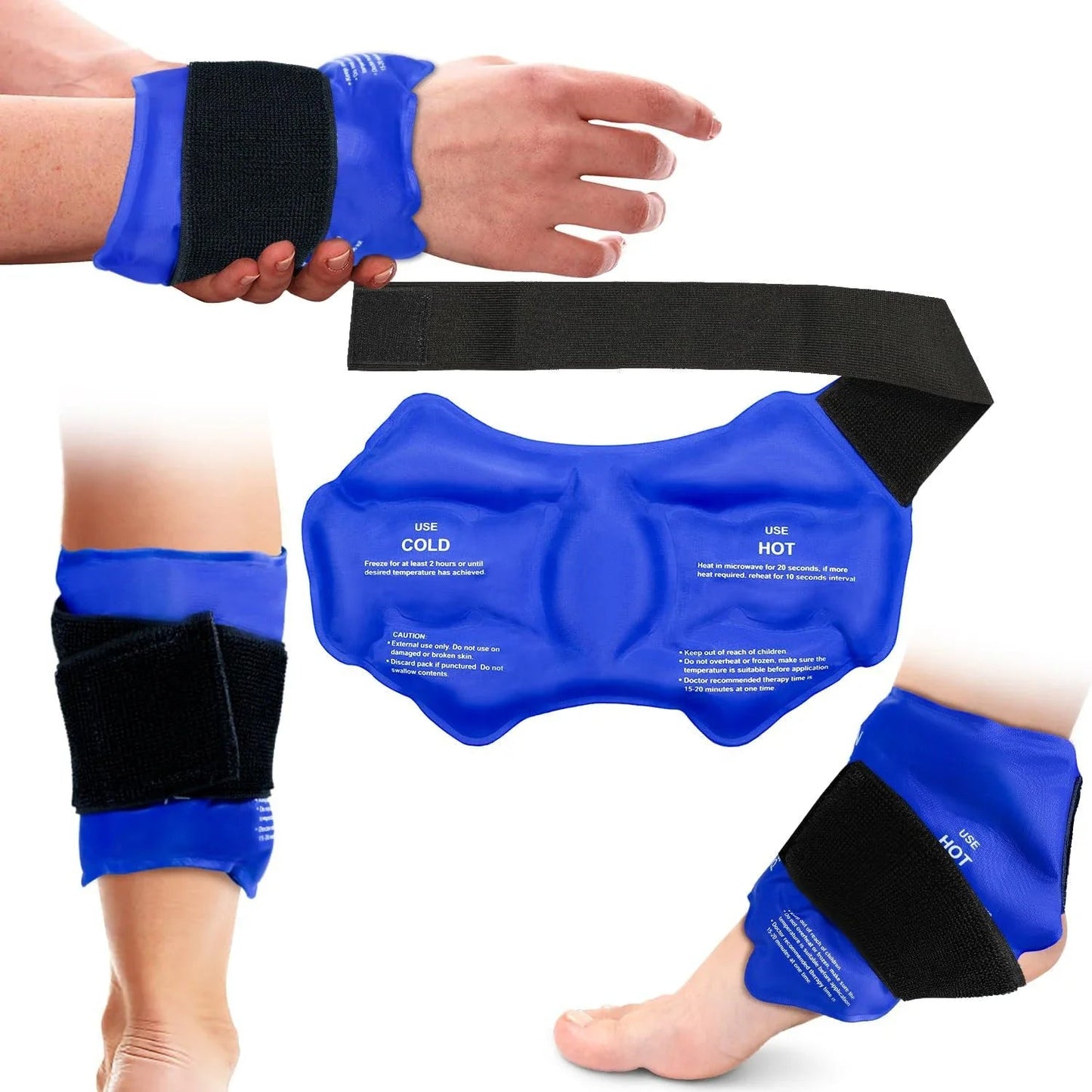 Ankle Brace Ice Pack Wrap For Injuires Hot Cold Therapy Reusable Gel Cold Pack Ankle Support For Pain Relief Sprains - FitHealthHavenFitHealthHavenFitHealthHaven14:200002130BlueBlueAnkle Brace Ice Pack Wrap For Injuires Hot Cold Therapy Reusable Gel Cold Pack Ankle Support For Pain Relief Sprains