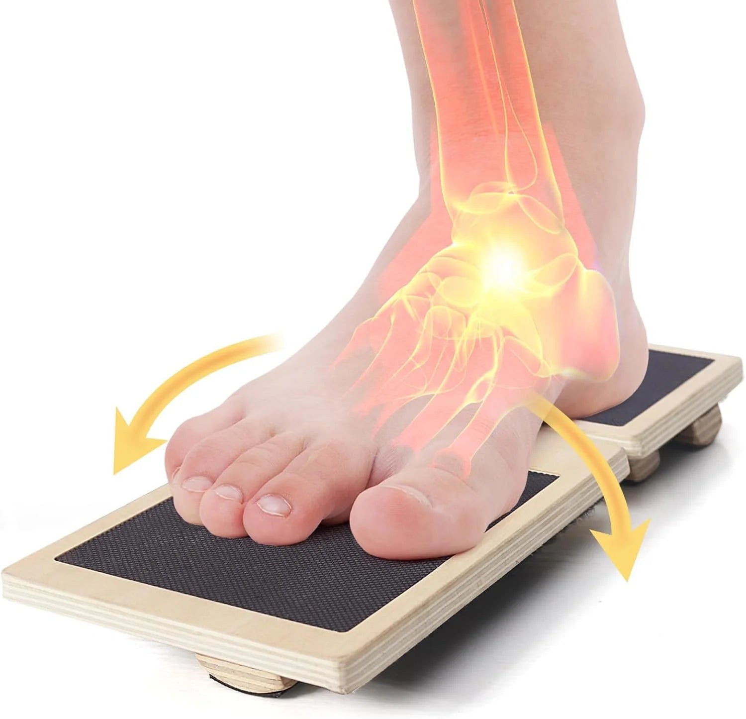 Ankle Strengthener Exerciser for Sprained, Single Foot Balance Board, Non-Slip Wood Wobble Board., BLACK - FitHealthHavenFitHealthHavenFitHealthHaven<none>Ankle Strengthener Exerciser for Sprained, Single Foot Balance Board, Non-Slip Wood Wobble Board., BLACK