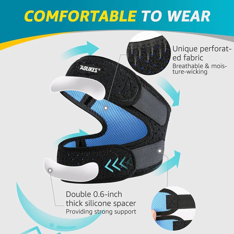 AOLIKES 1PCS Dual Patella Knee Straps,Knee Brace Patella Stabilizer for Knee Pain Relief Running Tennis Arthritis Tendonitis - FitHealthHavenFitHealthHavenFitHealthHaven14:366Type A--BlueType A - BlueAOLIKES 1PCS Dual Patella Knee Straps,Knee Brace Patella Stabilizer for Knee Pain Relief Running Tennis Arthritis Tendonitis