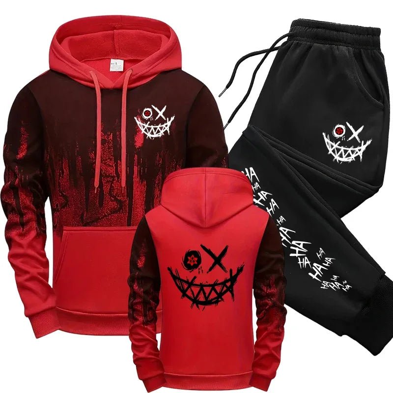 Autumn Winter Male Daily Casual Sports Jogger Suit 2025 Urban Fashion Hoodies Sportswear Men's Set Hooded Sweatshirts Sweatpants - FitHealthHavenFitHealthHavenFitHealthHaven14:10Red;5:4182RedXXLAutumn Winter Male Daily Casual Sports Jogger Suit 2025 Urban Fashion Hoodies Sportswear Men's Set Hooded Sweatshirts Sweatpants