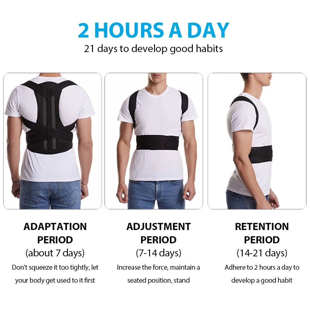 Back Brace Posture Corrector for Women & Men, Adjustable Back Lumbar Support Belt Shoulder Posture Support for Improve Scoliosis - FitHealthHavenFitHealthHavenFitHealthHaven491:201452307SSBack Brace Posture Corrector for Women & Men, Adjustable Back Lumbar Support Belt Shoulder Posture Support for Improve Scoliosis