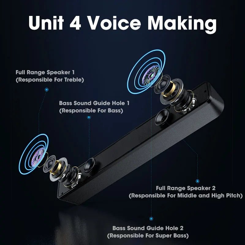 Bluetooth 4D Surround Speaker Home Theater Sound System Computer Soundbar For TV Subwoofer Wired Stereo Strong Bass - FitHealthHavenFitHealthHavenFitHealthHaven14:865Wired versionWired versionBluetooth 4D Surround Speaker Home Theater Sound System Computer Soundbar For TV Subwoofer Wired Stereo Strong Bass