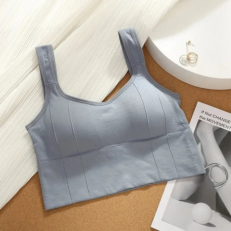 Breathable Sports Bra Anti-Sweat Fitness Top Women Seamless Yoga Bra Shockproof Crop Top Push Up Sport Bra Gym Workout Top - FitHealthHavenFitHealthHavenFitHealthHaven14:100011056Blue;5:200004046One size for 40-70kgBlueOne size for 40-70kgBreathable Sports Bra Anti-Sweat Fitness Top Women Seamless Yoga Bra Shockproof Crop Top Push Up Sport Bra Gym Workout Top