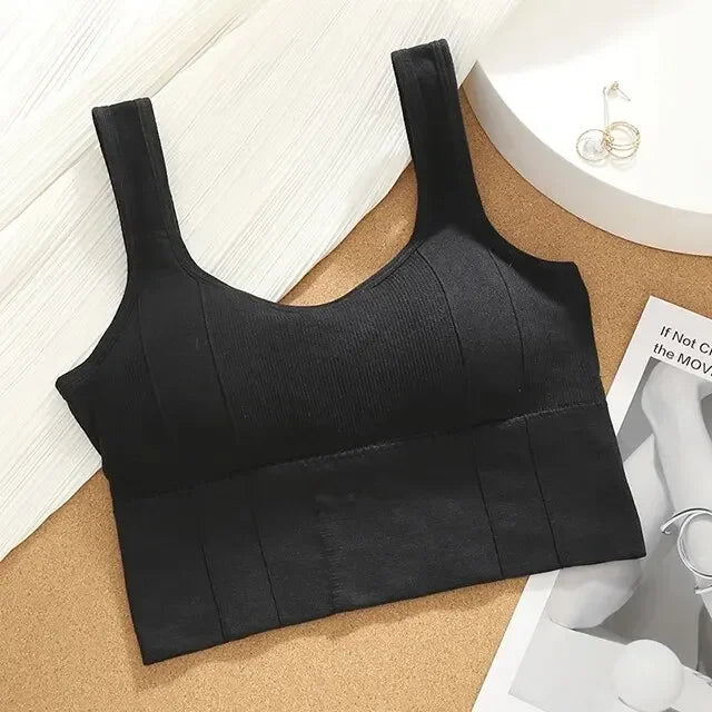 Breathable Sports Bra Anti-Sweat Fitness Top Women Seamless Yoga Bra Shockproof Crop Top Push Up Sport Bra Gym Workout Top - FitHealthHavenFitHealthHavenFitHealthHaven14:173Black;5:200004046One size for 40-70kgBlackOne size for 40-70kgBreathable Sports Bra Anti-Sweat Fitness Top Women Seamless Yoga Bra Shockproof Crop Top Push Up Sport Bra Gym Workout Top