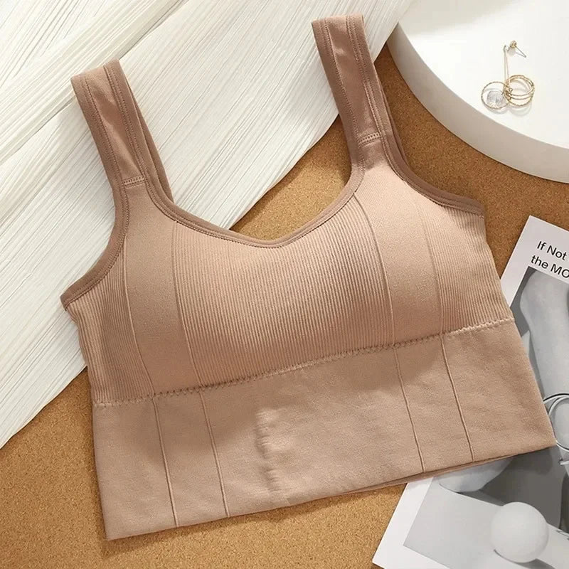 Breathable Sports Bra Anti-Sweat Fitness Top Women Seamless Yoga Bra Shockproof Crop Top Push Up Sport Bra Gym Workout Top - FitHealthHavenFitHealthHavenFitHealthHaven14:100012855Khaki;5:200004046One size for 40-70kgKhakiOne size for 40-70kgBreathable Sports Bra Anti-Sweat Fitness Top Women Seamless Yoga Bra Shockproof Crop Top Push Up Sport Bra Gym Workout Top