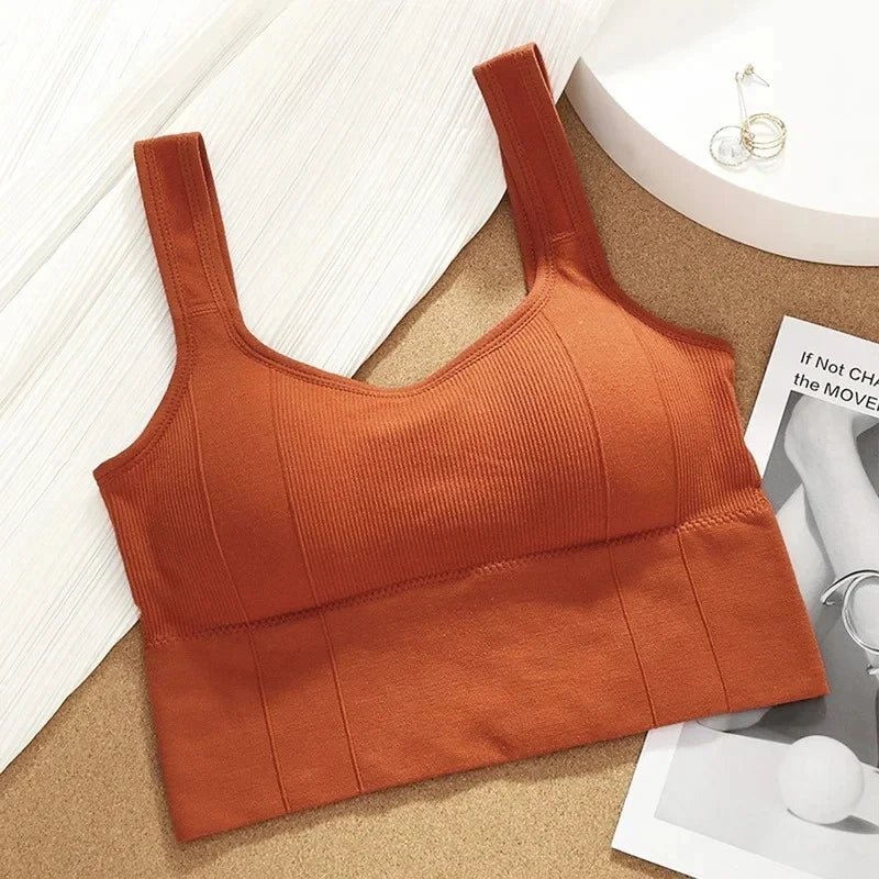 Breathable Sports Bra Anti-Sweat Fitness Top Women Seamless Yoga Bra Shockproof Crop Top Push Up Sport Bra Gym Workout Top - FitHealthHavenFitHealthHavenFitHealthHaven14:29Orange;5:200004046One size for 40-70kgOrangeOne size for 40-70kgBreathable Sports Bra Anti-Sweat Fitness Top Women Seamless Yoga Bra Shockproof Crop Top Push Up Sport Bra Gym Workout Top