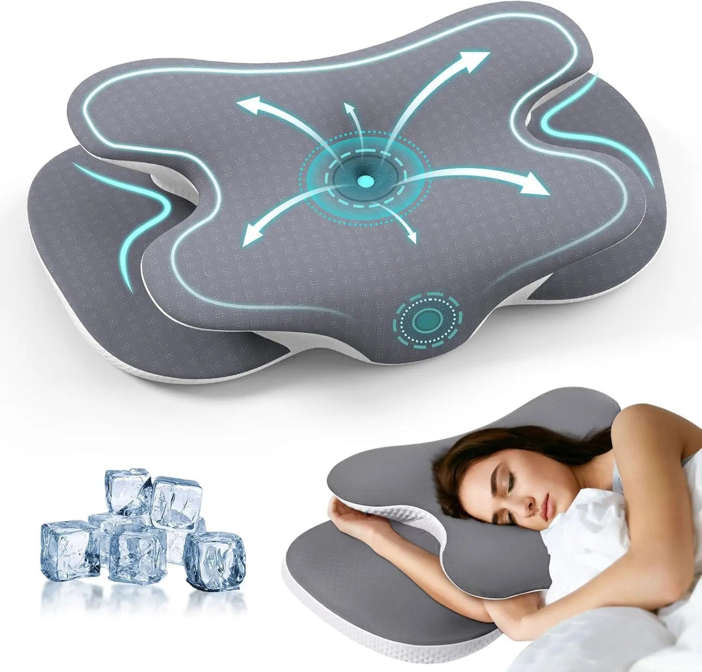 Cervical Neck Pillow for Neck Shoulder Odorless Memory Foam Pillow Soft Silk Cover Ergonomic Orthopedic Neck Support Pillow Gift - FitHealthHavenFitHealthHavenFitHealthHaven14:193GreyGreyCervical Neck Pillow for Neck Shoulder Odorless Memory Foam Pillow Soft Silk Cover Ergonomic Orthopedic Neck Support Pillow Gift