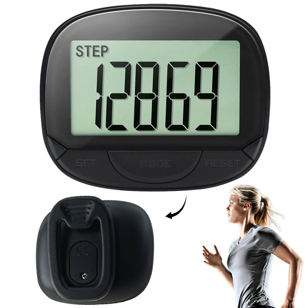 Clip-On Pedometer Electronic Pedometer Digital Display Simple Step Tracker Large Screen Multifunctional for Adults Seniors Dog - FitHealthHavenFitHealthHavenFitHealthHaven14:193Black;200007763:201336106BlackUnited StatesClip-On Pedometer Electronic Pedometer Digital Display Simple Step Tracker Large Screen Multifunctional for Adults Seniors Dog