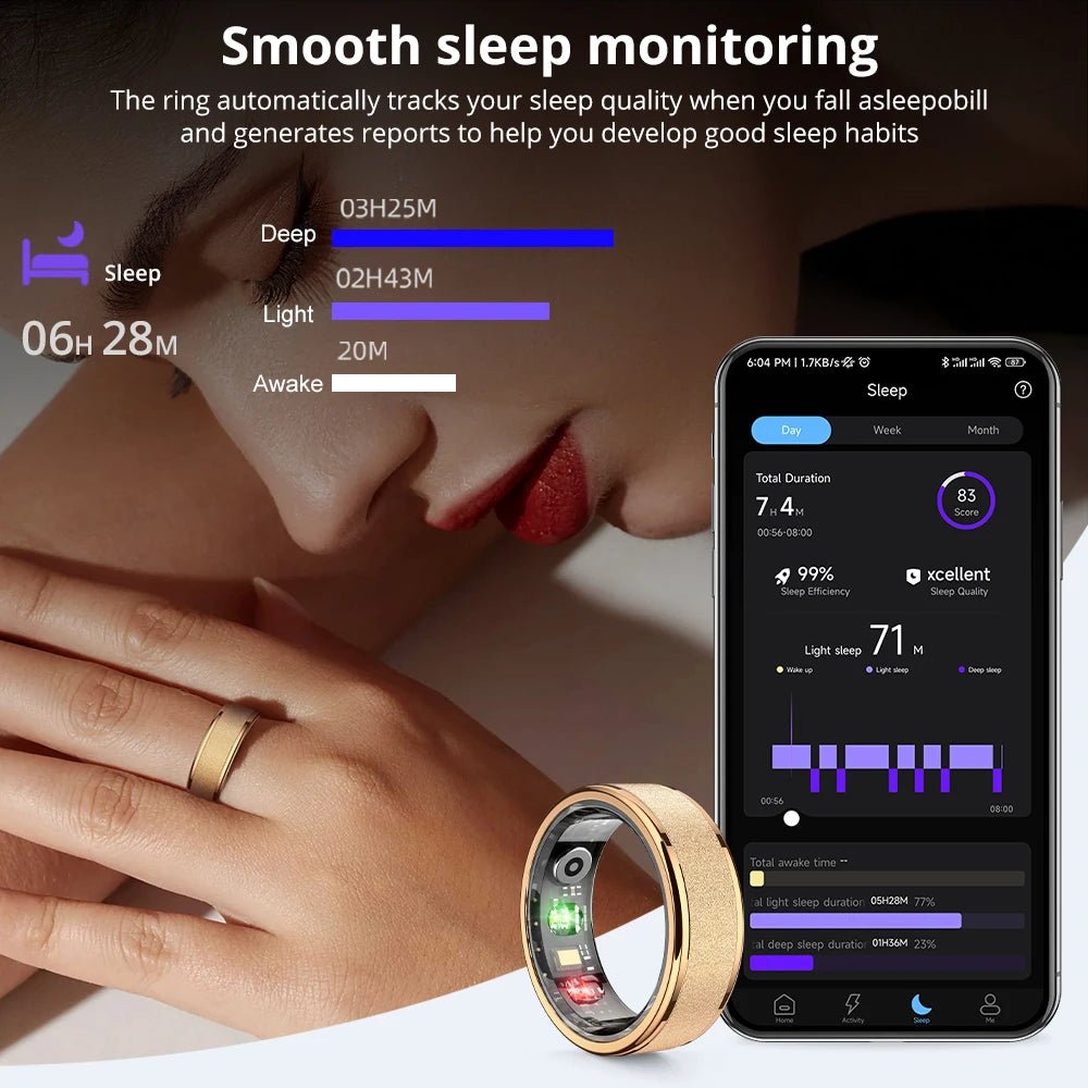 COLMI R10 Smart Ring with Charging Case for Men Women, Health and Sleep Monitor, 5ATM Waterproof, Multi-sport Mode - FitHealthHavenFitHealthHavenFitHealthHaven14:350850;200000369:699Gold8COLMI R10 Smart Ring with Charging Case for Men Women, Health and Sleep Monitor, 5ATM Waterproof, Multi-sport Mode