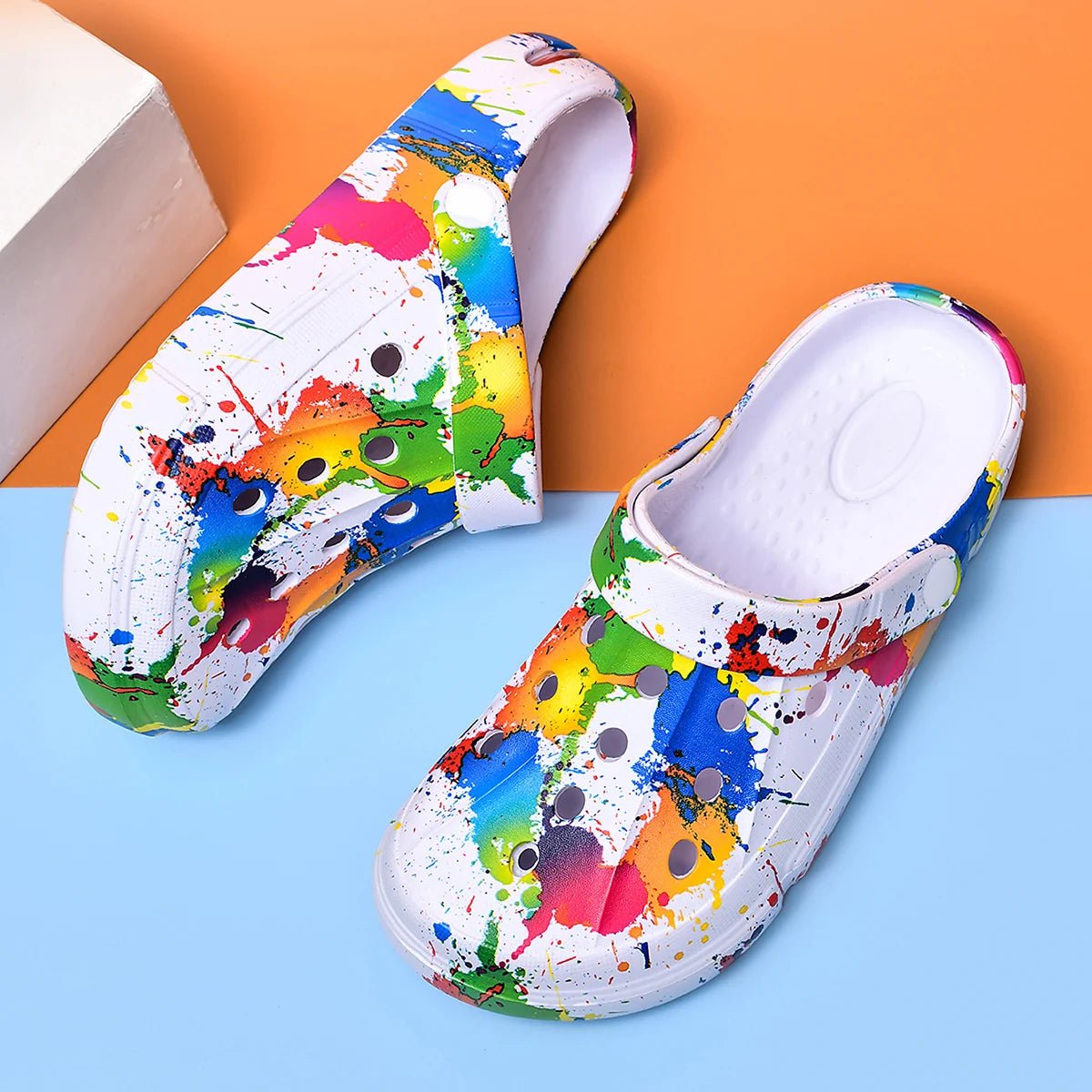 Couple Style Men's and Women's Clogs Sandals Slippers Inkjet Pattern Air Cushion Breathable Beach Sandals Outdoor Thick-Soled Mu - FitHealthHavenFitHealthHavenFitHealthHaven14:200002130;200000124:100010487Ivory44Couple Style Men's and Women's Clogs Sandals Slippers Inkjet Pattern Air Cushion Breathable Beach Sandals Outdoor Thick-Soled Mu
