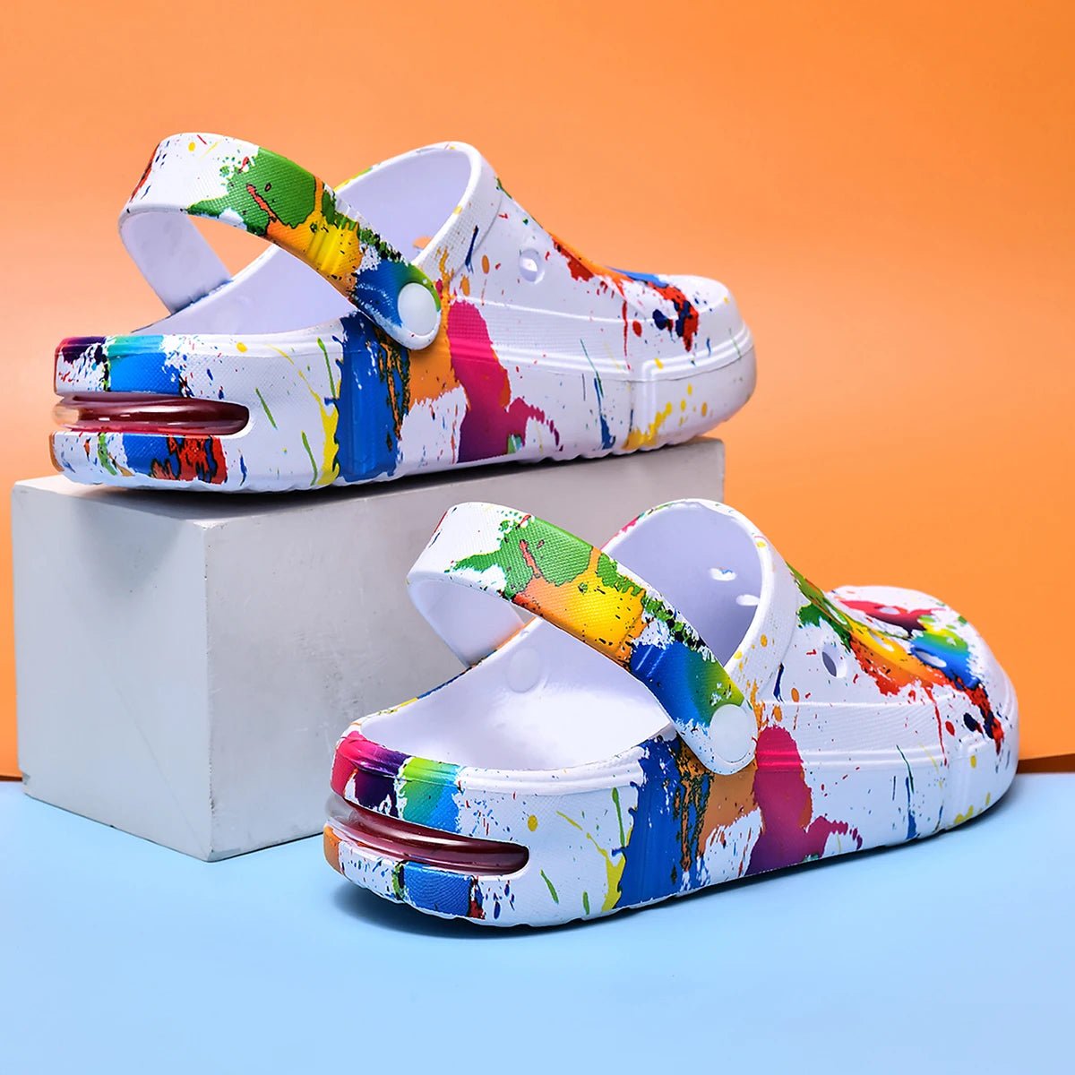 Couple Style Men's and Women's Clogs Sandals Slippers Inkjet Pattern Air Cushion Breathable Beach Sandals Outdoor Thick-Soled Mu - FitHealthHavenFitHealthHavenFitHealthHaven14:200002130;200000124:100010487Ivory44Couple Style Men's and Women's Clogs Sandals Slippers Inkjet Pattern Air Cushion Breathable Beach Sandals Outdoor Thick-Soled Mu