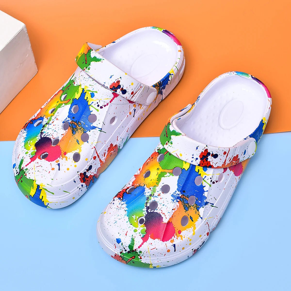 Couple Style Men's and Women's Clogs Sandals Slippers Inkjet Pattern Air Cushion Breathable Beach Sandals Outdoor Thick-Soled Mu - FitHealthHavenFitHealthHavenFitHealthHaven14:200002130;200000124:100010487Ivory44Couple Style Men's and Women's Clogs Sandals Slippers Inkjet Pattern Air Cushion Breathable Beach Sandals Outdoor Thick-Soled Mu