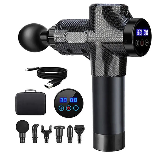Deep Tissue Massage Gun Portable Facial Muscle Massager Massage Pistool For Back Neck Body Muscle Fitness Tool - FitHealthHavenFitHealthHavenFitHealthHaven200009209:12718140279Type C ChargeDeep Tissue Massage Gun Portable Facial Muscle Massager Massage Pistool For Back Neck Body Muscle Fitness Tool