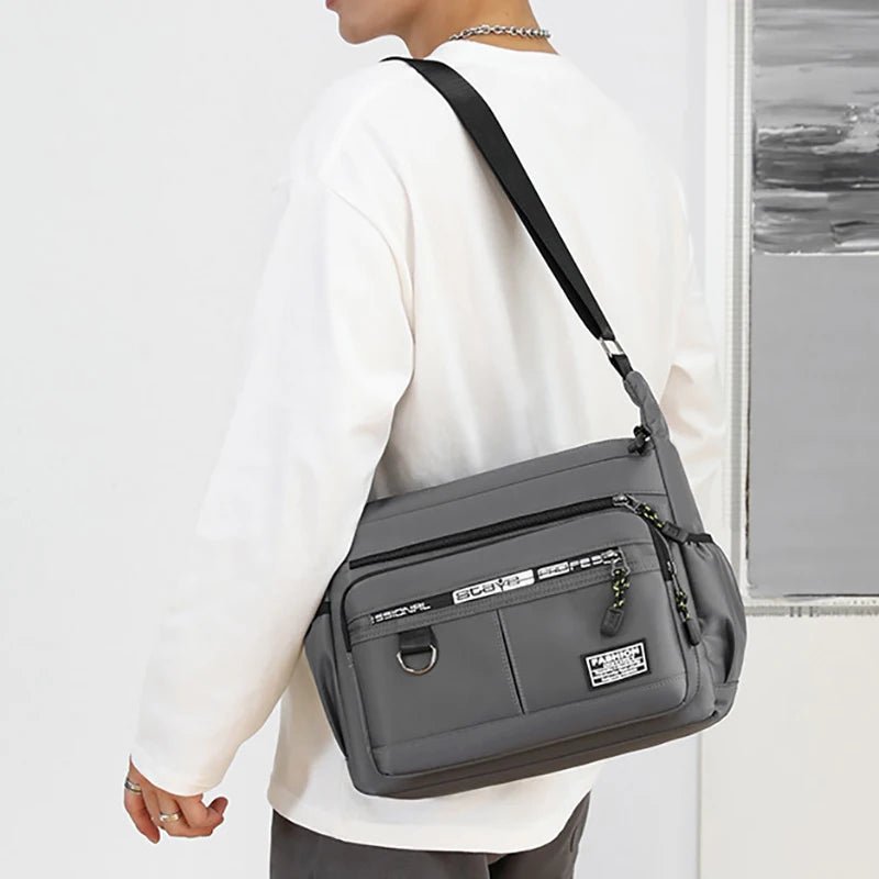 Design Oxford Shoulder Bag Large Capacity Men's Casual Multi-layer Pocket Fashion Single Shoulder Crossbody Luxury Messenger Bag - FitHealthHavenFitHealthHavenFitHealthHaven14:193BlackBlackDesign Oxford Shoulder Bag Large Capacity Men's Casual Multi-layer Pocket Fashion Single Shoulder Crossbody Luxury Messenger Bag