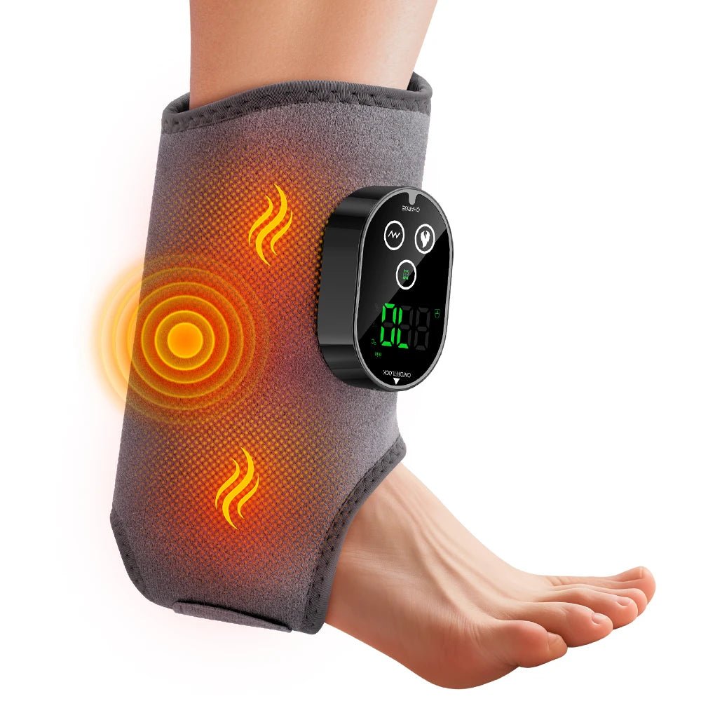 Electric Feet Heater Ankle Massager Muscle Relaxation Hot Compress Protector Ankle & wrist Brace Support Electric 3-in-1 Ankle Calf Foot Vibration Heated Massager 6 Level Hot Compress Massage Wrist Ankle Brace Leg Hand Foot R - FitHealthHavenFitHealthHavenFitHealthHaven14:691;200007763:201336106;400079803:23313063559GRAYUnited StatesUSB Type-CElectric Feet Heater Ankle Massager Muscle Relaxation Hot Compress Protector Ankle & wrist Brace Support Electric 3-in-1 Ankle Calf Foot Vibration Heated M