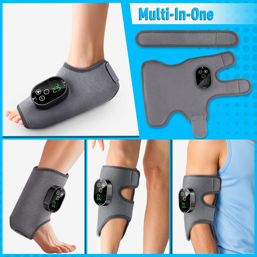 Electric Feet Heater Ankle Massager Muscle Relaxation Hot Compress Protector Ankle & wrist Brace Support Electric 3-in-1 Ankle Calf Foot Vibration Heated Massager 6 Level Hot Compress Massage Wrist Ankle Brace Leg Hand Foot R - FitHealthHavenFitHealthHavenFitHealthHaven14:691;200007763:201336106;400079803:23313063559GRAYUnited StatesUSB Type-CElectric Feet Heater Ankle Massager Muscle Relaxation Hot Compress Protector Ankle & wrist Brace Support Electric 3-in-1 Ankle Calf Foot Vibration Heated M