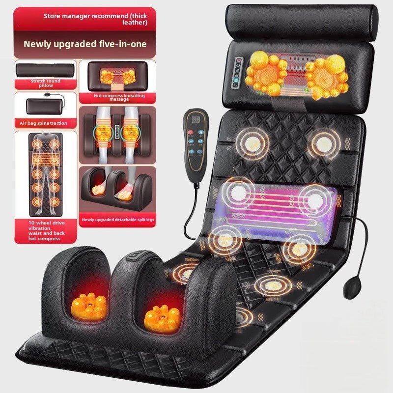 Electric Full Body Massage Mattress With Heating Hand Control Shoulder Neck Waist Airbag Back Kneading vibration Massage Cushion - FitHealthHavenFitHealthHavenFitHealthHaven14:193JD-409-leather-H;200009209:201898808JD-409-leather-HUS PlugElectric Full Body Massage Mattress With Heating Hand Control Shoulder Neck Waist Airbag Back Kneading vibration Massage Cushion