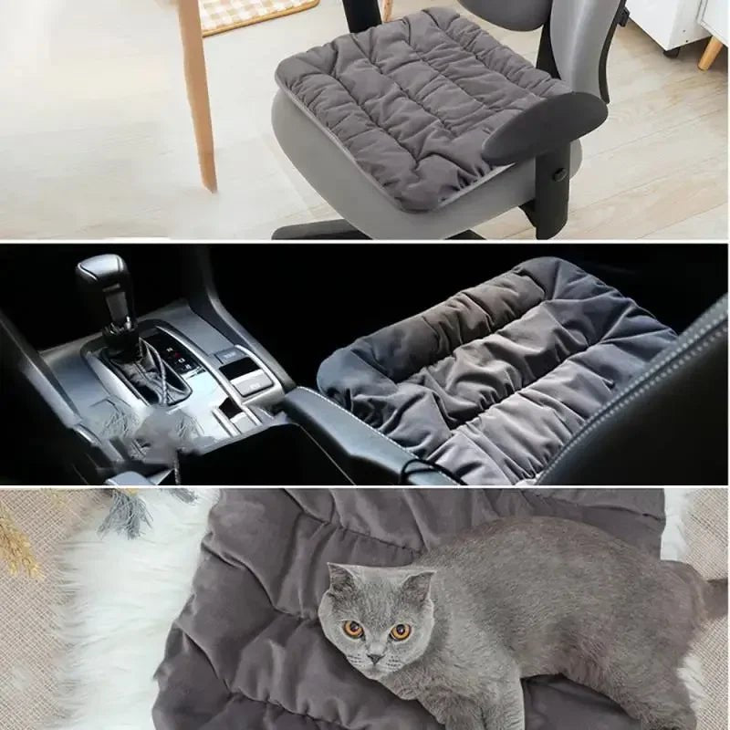 Electric Heating Cushion 45cm Chair Car Pet Body Office Winter Heated Pad Warmer Electric Blanket Cat Dog Adjustable Temperature - FitHealthHavenFitHealthHavenFitHealthHaven14:193blackElectric Heating Cushion 45cm Chair Car Pet Body Office Winter Heated Pad Warmer Electric Blanket Cat Dog Adjustable Temperature
