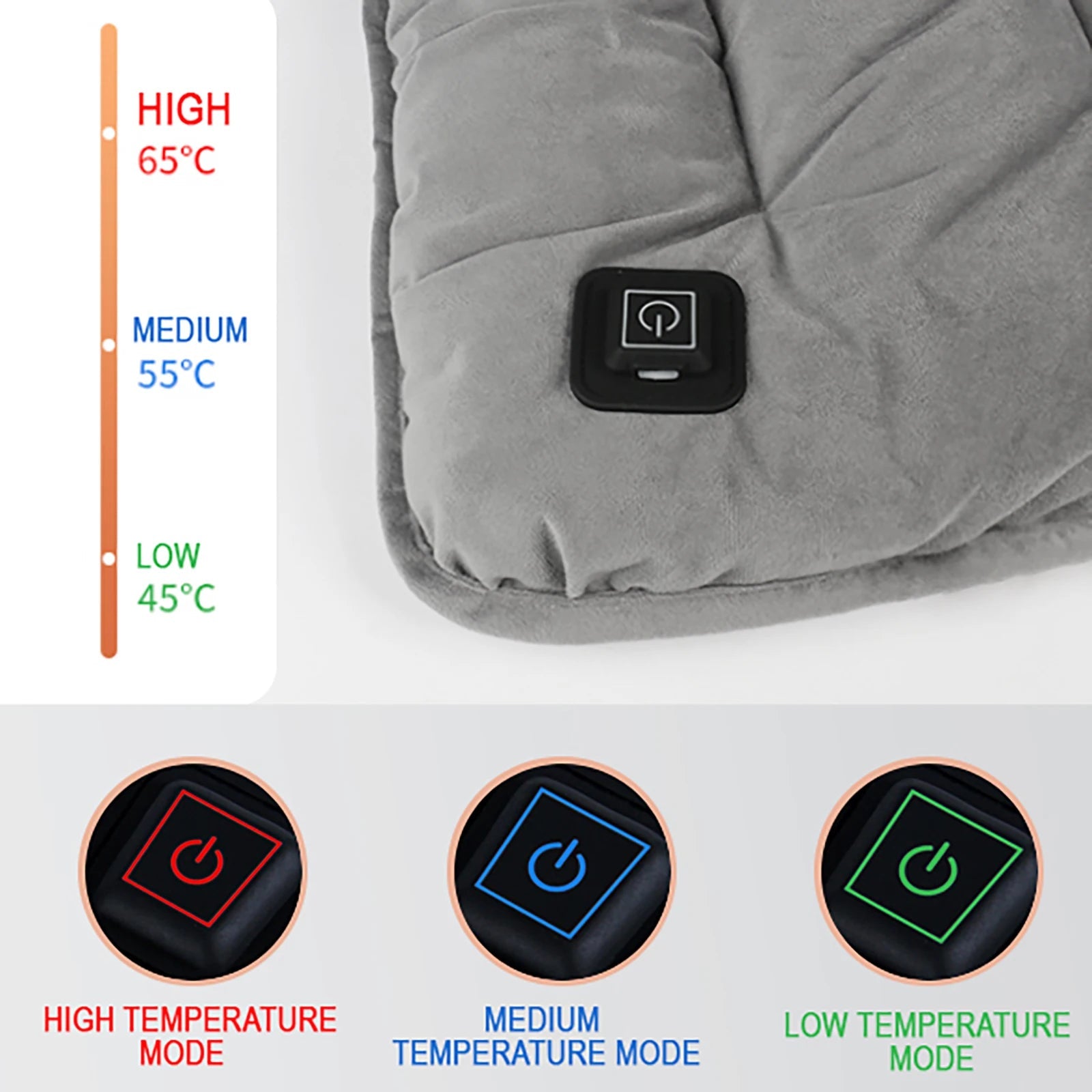 Electric Heating Cushion 45cm Chair Car Pet Body Office Winter Heated Pad Warmer Electric Blanket Cat Dog Adjustable Temperature - FitHealthHavenFitHealthHavenFitHealthHaven14:193blackElectric Heating Cushion 45cm Chair Car Pet Body Office Winter Heated Pad Warmer Electric Blanket Cat Dog Adjustable Temperature