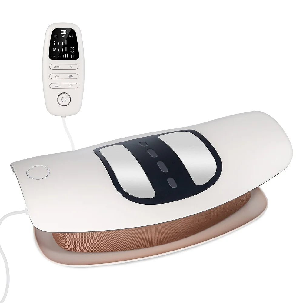 Electric Lumbar Traction Massager Adjustable Vibration Waist Massager Waist Spine Support Back Massage Machine Waist masajeador - FitHealthHavenFitHealthHavenFitHealthHaven14:29WhiteWhiteElectric Lumbar Traction Massager Adjustable Vibration Waist Massager Waist Spine Support Back Massage Machine Waist masajeador