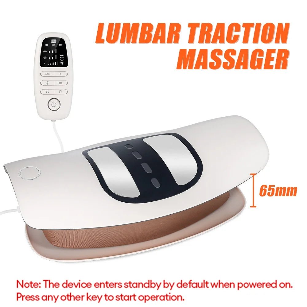Electric Lumbar Traction Massager Adjustable Vibration Waist Massager Waist Spine Support Back Massage Machine Waist masajeador - FitHealthHavenFitHealthHavenFitHealthHaven14:29WhiteWhiteElectric Lumbar Traction Massager Adjustable Vibration Waist Massager Waist Spine Support Back Massage Machine Waist masajeador