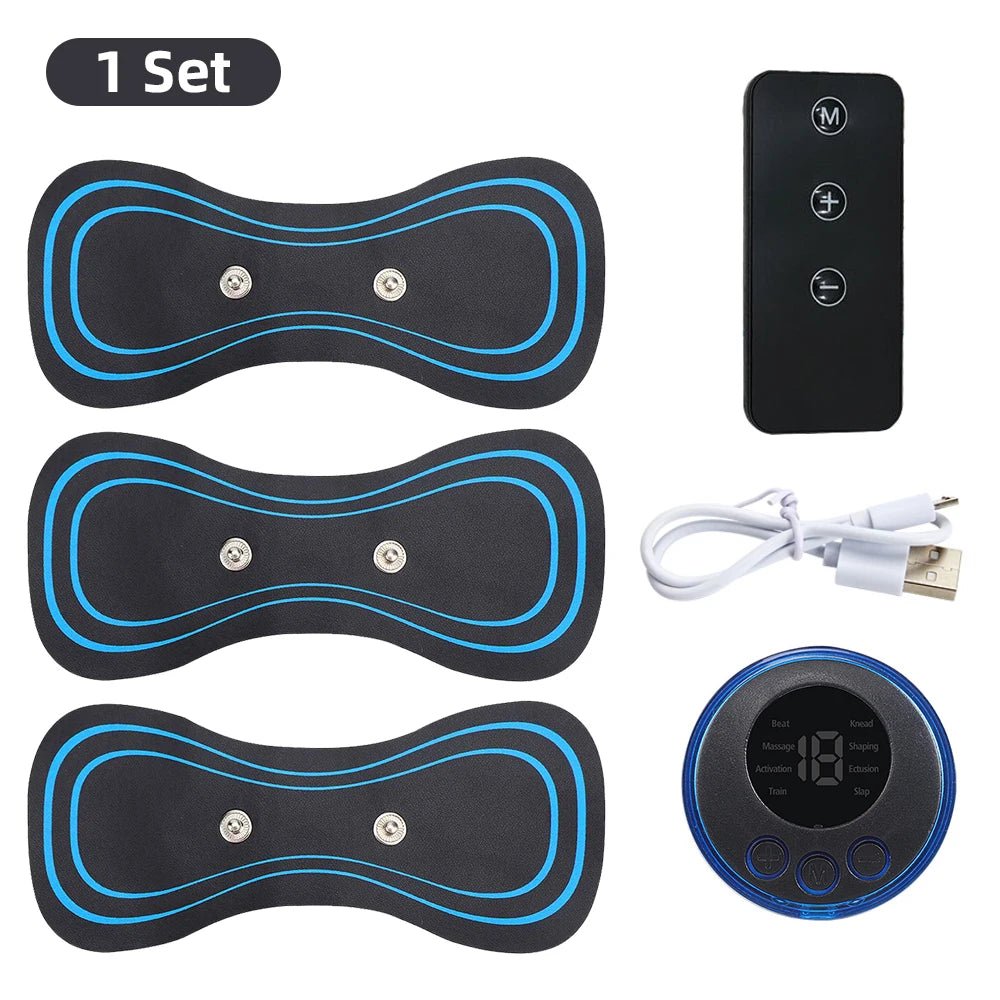 Electric Neck Massager EMS Muscle Massage Stimulator Low Frequency Instrument Back Cervical Calf Patches Pain Joints Mini Device - FitHealthHavenFitHealthHavenFitHealthHaven14:36545804 remote control04 remote controlElectric Neck Massager EMS Muscle Massage Stimulator Low Frequency Instrument Back Cervical Calf Patches Pain Joints Mini Device