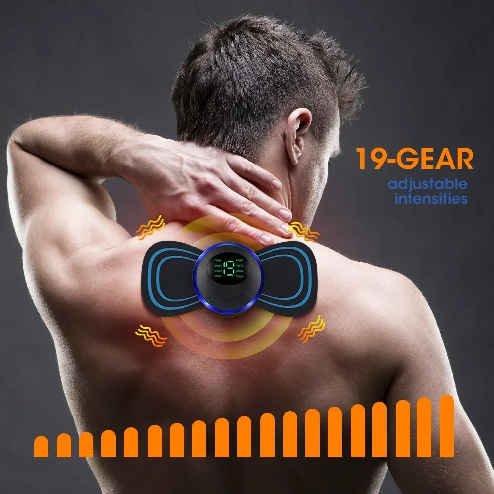 Electric Neck Massager EMS Muscle Massage Stimulator Low Frequency Instrument Back Cervical Calf Patches Pain Joints Mini Device - FitHealthHavenFitHealthHavenFitHealthHaven14:35085003 suit03 suitElectric Neck Massager EMS Muscle Massage Stimulator Low Frequency Instrument Back Cervical Calf Patches Pain Joints Mini Device