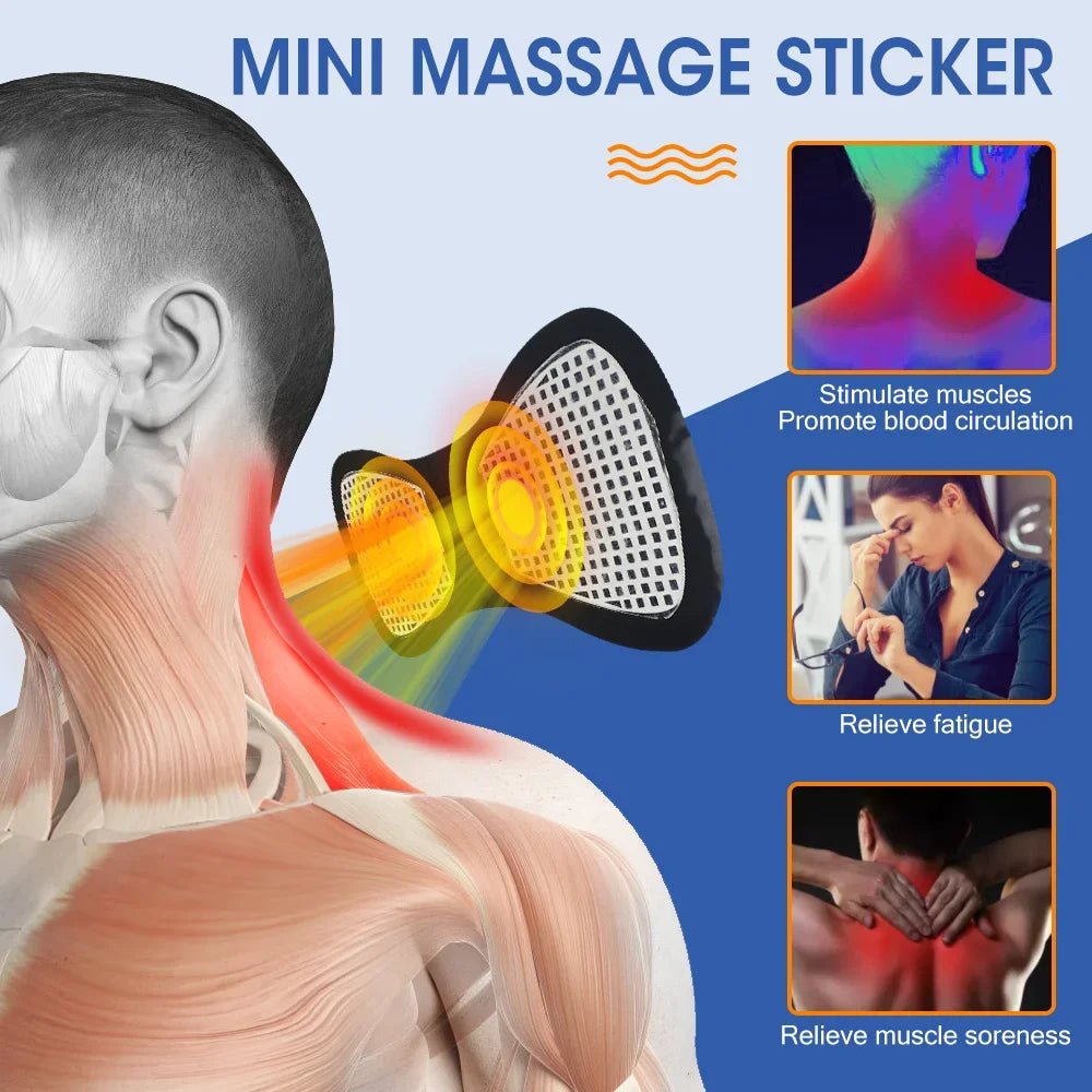 Electric Neck Massager EMS Muscle Massage Stimulator Low Frequency Instrument Back Cervical Calf Patches Pain Joints Mini Device - FitHealthHavenFitHealthHavenFitHealthHaven14:35085003 suit03 suitElectric Neck Massager EMS Muscle Massage Stimulator Low Frequency Instrument Back Cervical Calf Patches Pain Joints Mini Device