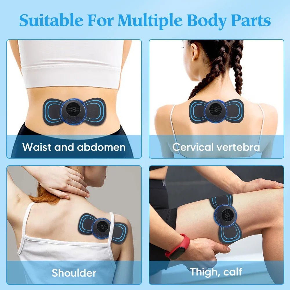 Electric Neck Massager EMS Muscle Massage Stimulator Low Frequency Instrument Back Cervical Calf Patches Pain Joints Mini Device - FitHealthHavenFitHealthHavenFitHealthHaven14:35085003 suit03 suitElectric Neck Massager EMS Muscle Massage Stimulator Low Frequency Instrument Back Cervical Calf Patches Pain Joints Mini Device