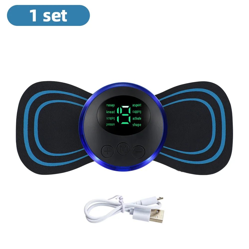 Electric Neck Massager EMS Muscle Massage Stimulator Low Frequency Instrument Back Cervical Calf Patches Pain Joints Mini Device - FitHealthHavenFitHealthHavenFitHealthHaven14:20000213001 suit01 suitElectric Neck Massager EMS Muscle Massage Stimulator Low Frequency Instrument Back Cervical Calf Patches Pain Joints Mini Device