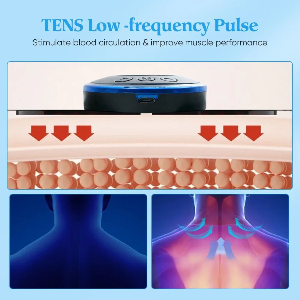 Electric Neck Massager EMS Muscle Massage Stimulator Low Frequency Instrument Back Cervical Calf Patches Pain Joints Mini Device - FitHealthHavenFitHealthHavenFitHealthHaven14:35085003 suit03 suitElectric Neck Massager EMS Muscle Massage Stimulator Low Frequency Instrument Back Cervical Calf Patches Pain Joints Mini Device