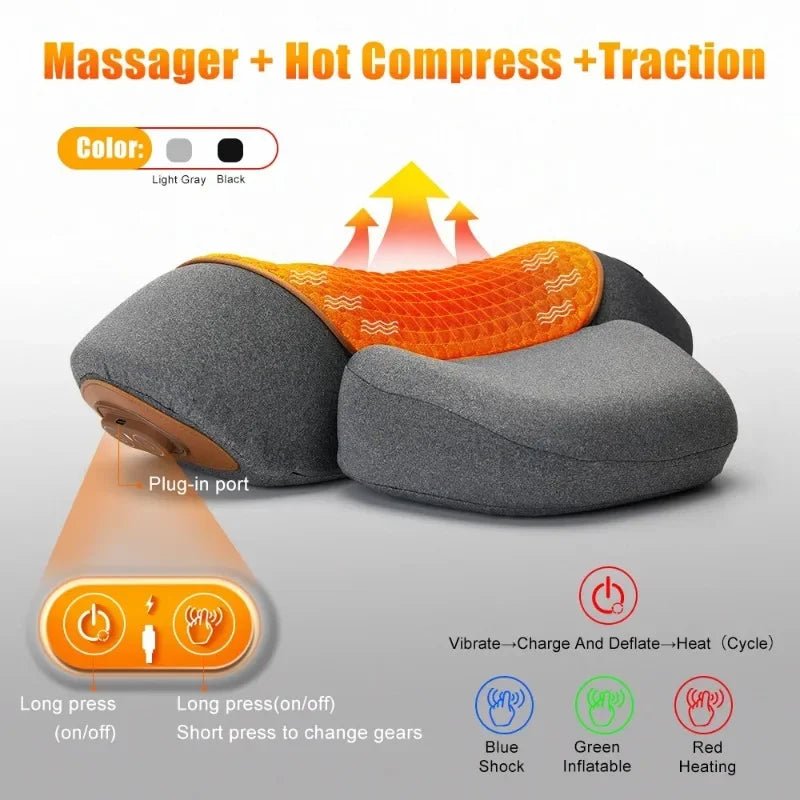 Electric Neck Massager Pillow Cervical Stretcher Heating Vibration Massage Back Traction Orthopedic Sleeping Pillows Support - FitHealthHavenFitHealthHavenFitHealthHaven14:29Heat-MassageHeat-MassageElectric Neck Massager Pillow Cervical Stretcher Heating Vibration Massage Back Traction Orthopedic Sleeping Pillows Support