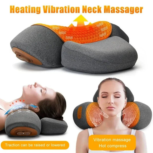 Electric Neck Massager Pillow Cervical Stretcher Heating Vibration Massage Back Traction Orthopedic Sleeping Pillows Support - FitHealthHavenFitHealthHavenFitHealthHaven14:29Heat-MassageHeat-MassageElectric Neck Massager Pillow Cervical Stretcher Heating Vibration Massage Back Traction Orthopedic Sleeping Pillows Support